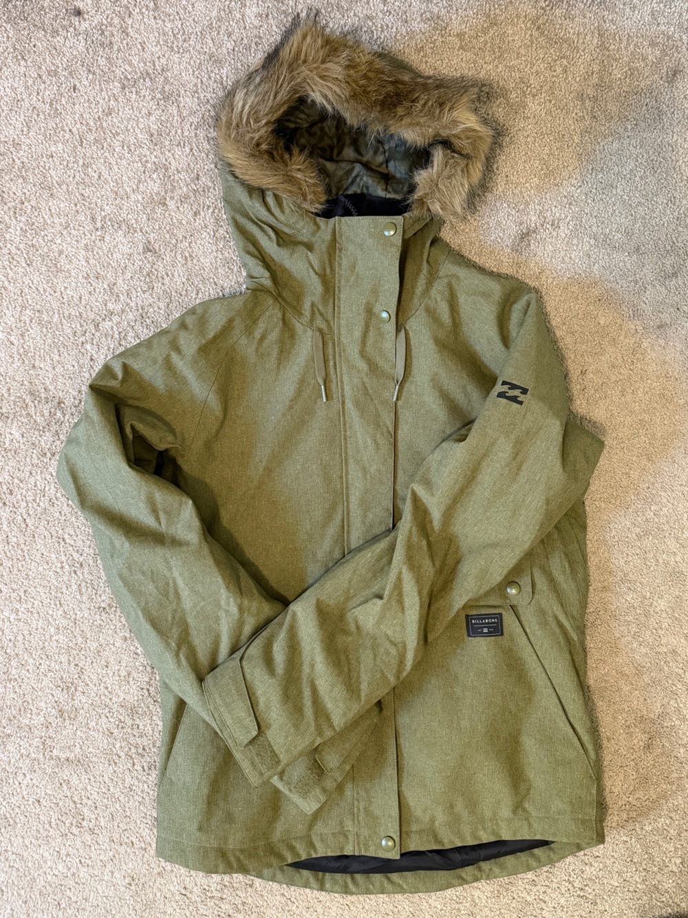 Women’s Olive Green Winter Parka Jacket - Billabong